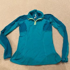 Blue lululemon half zip size 4